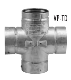 Selkirk 3 Inch Vp Pellet Pipe Double Tee W Cap 243103 