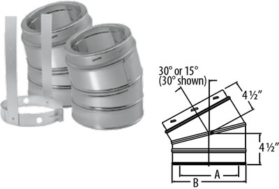 DuraVent DuraTech 6 Diameter Stainless Steel 12 Pipe Length 6DT