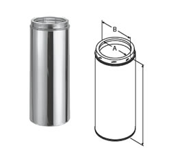 thumbnail image 2 of DuraVent 6DT-12SS DuraTech Class A Chimney Pipe – 6 Inch X 12 Inch, Stainless Steel 2 of 3