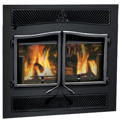 Country Flame Inglenook Wood Burning, Country Flame Wood Burning Fireplace Insert Model 02