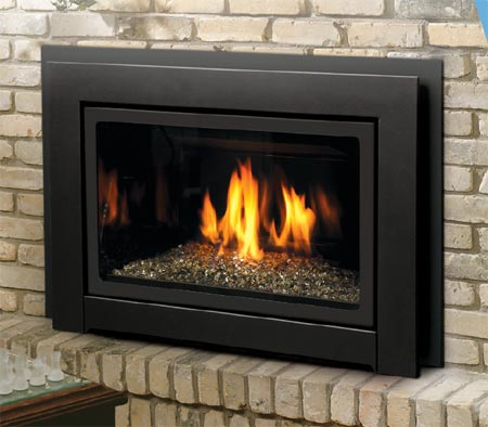 Kingsman Direct Vent Fireplace Insert, Vented Natural Gas Fireplace Insert
