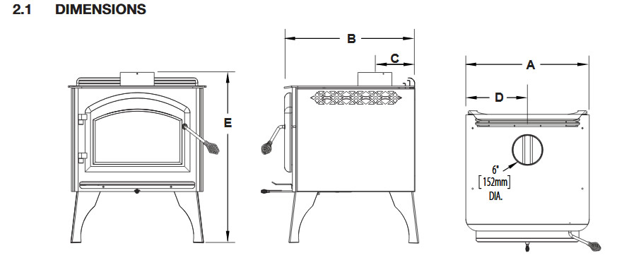 Napoleon Banff 1400C Cast Iron Wood Burning Stove – 1400C