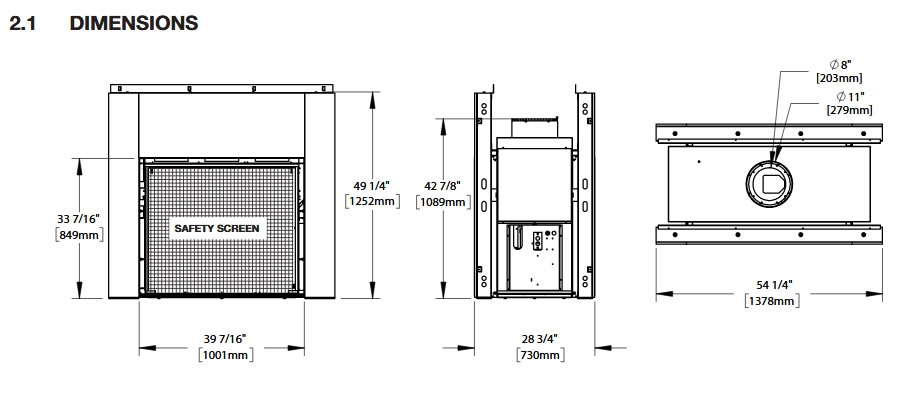 Napoleon High Definition 81 See Thru Direct Vent Gas Fireplace - HD81NT-1