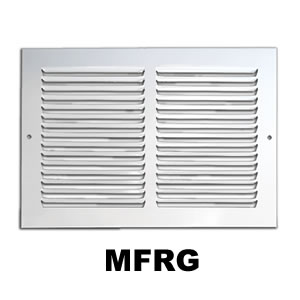 8"X6" WHT RETURN GRILLE