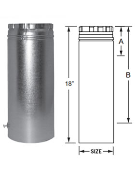 Chimney Pipe / Venting Pipe :: Gas Piping :: 30 Inch :: DuraVent Type B ...