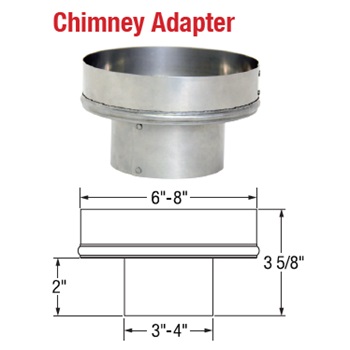 Selkirk : 8 Chimney Pipe Adapter