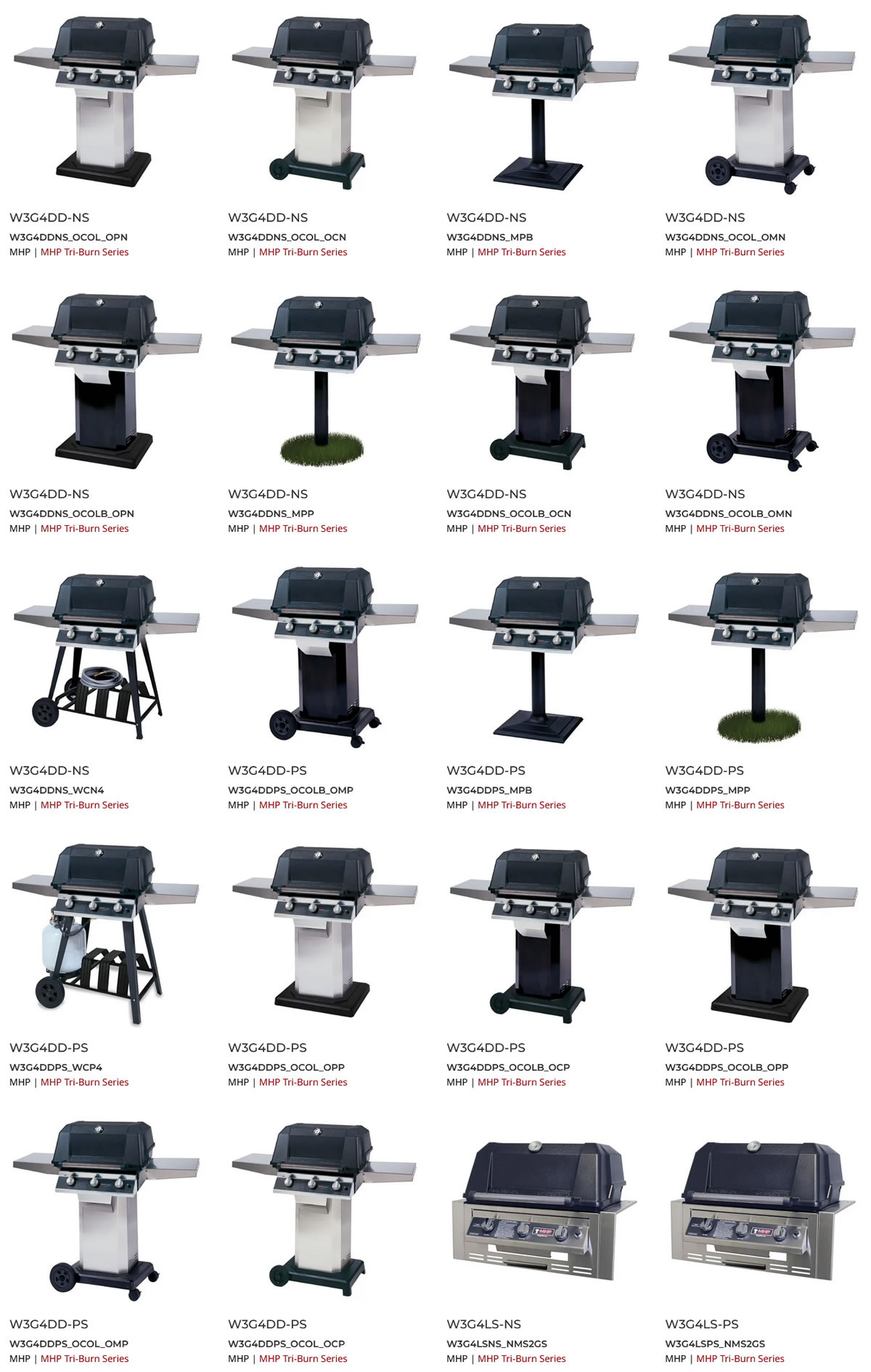 Tri-Burn Series Configurations