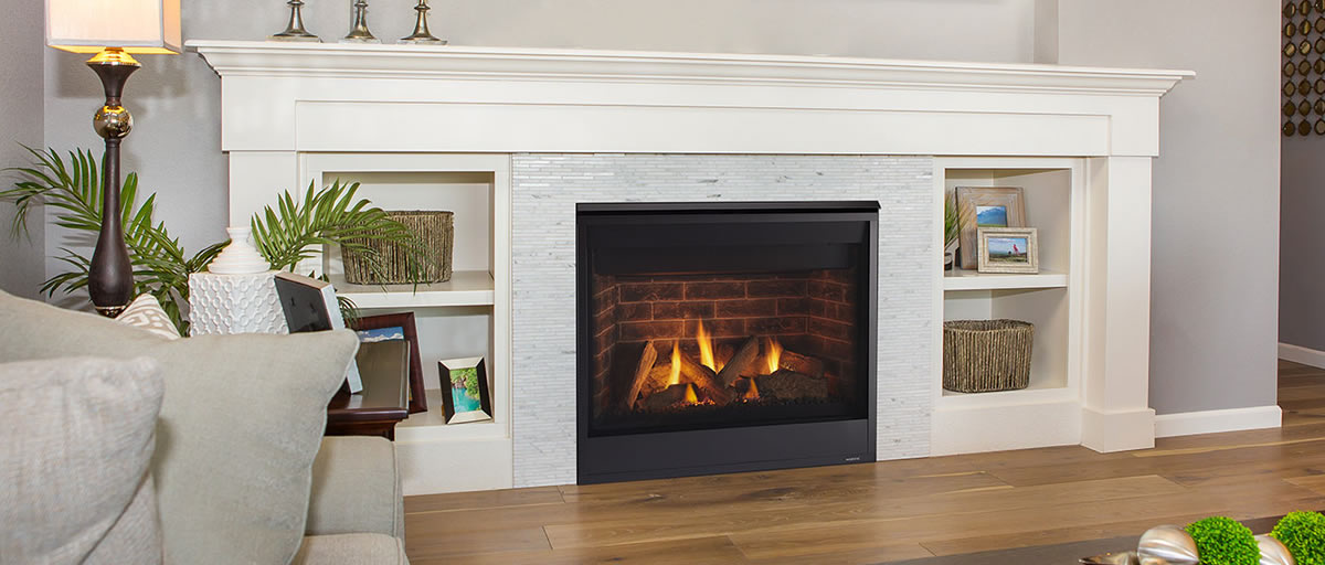 Majestic Quartz 36 Top/Rear Direct Vent Fireplace With Intellifire Touch Ignition