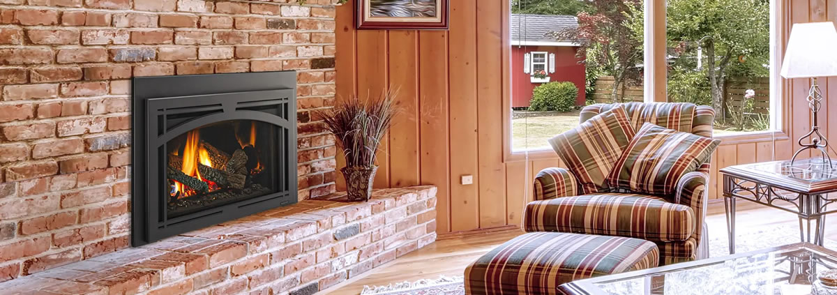 Majestic Trilliant Direct Vent Gas Fireplace Insert With Intellifire Touch Ignition System