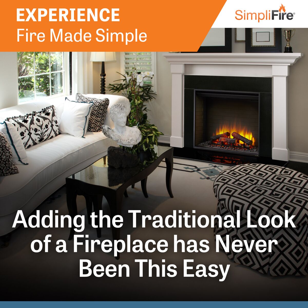 SimpliFire Built-In Electric Fireplace