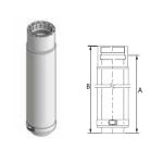 M&G DuraVent 10'' FasNSeal W2 Double Wall Adjustable Vent Length - W2-AVL10 // W2-AVL10