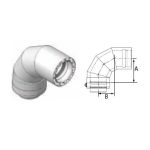 M&G DuraVent 10'' FasNSeal W2 88 Degree Double Wall Elbow - W2-8810 // W2-8810