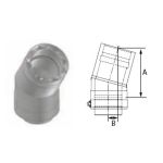 M&G DuraVent 12'' FasNSeal W2 15 Degree Double Wall Elbow - W2-1512 // W2-1512