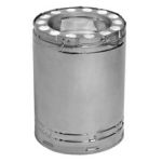 Metal-Fab Temp Guard Chimney Pipe 10" x 24" Stainless Steel 10TGS24