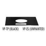 Selkirk 4" VP Pellet Pipe Trim Plate - Black - 4VP-TP