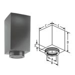 M&G DuraVent 5'' DuraTech 24'' Square Ceiling Support Box - 9338B // 5DT-CS24