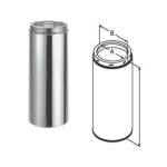 M&G DuraVent 5'' x 36'' DuraTech Chimney Pipe - Stainless Steel - 9306 // 5DT-36SS