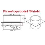 Selkirk 16'' Firestop / Joist Shield - 216465 - 16S-JS