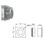 M&G DuraVent 6'' DuraPlus Wall Thimble - Stainless Steel - 9043SS // 6DP-WTSS