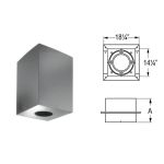 M&G DuraVent 6'' DuraPlus Square Ceiling Support Box 24'' - 9048BN // 6DP-CS24