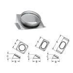 M&G DuraVent 6'' DuraLiner 30 Degree Stove Connector (round-oval) - 4681-RO // 6DLR-CNRO