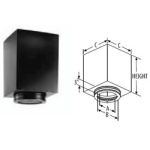M&G DuraVent 6'' DuraTech 24'' Square Ceiling Support Box Reduced Clearance - 9436B // 6DT-CS24R