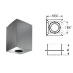 M&G DuraVent 7'' DuraPlus Square Ceiling Support Box 11'' - 9148AN // 7DP-CS11
