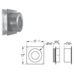 M&G DuraVent 7'' DuraPlus Wall Thimble - Stainless Steel - 9143SS // 7DP-WTSS