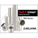 Selkirk 8'' Saf-T Liner 304L 48'' Length - 4808SS