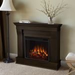 Real Flame Chateau Electric Fireplace in Dark Walnut - 5910E-DW