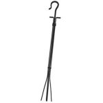 Uniflame 29.5" Black Finish Tongs With Crook Handle - T-1004