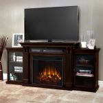 Real Flame Calie Entertainment Center Electric Fireplace in Dark Walnut - 7720E-DW