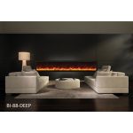 Amantii 88'' Deep Electric Built-in only with black steel surround - BI-88-DEEP