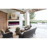 Amantii 50'' Slim Outdoor Electric Built-in only with black steel surround - BI-50-SLIM-OD