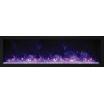 Amantii 72" Deep Extra Tall Indoor or Outdoor Electric Built-In only with black steel surround - BI-72-DEEP-XT