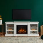 Real Flame Fresno Electric Fireplace in White - G1200E-W
