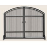 Uniflame Single Panel Black Screen With Doors And Rivets - S-1066