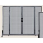 Uniflame Single Panel Black Wrought Iron Screen With Doors - Large - S-1046
