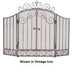 Napa Forge 3 Panel Vienna Screen with Doors - Brushed Bronze - 19326
