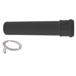 M&G DuraVent 2" PolyPro 12" Pipe Length UV Black with Locking Band - 2PPS-12BL