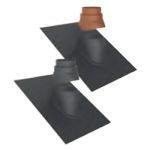 M&G DuraVent 2" PolyPro Adjustable Roof Flashing - terra-cotta 5/12-12/12 pitch - 2PPS-F12-TC