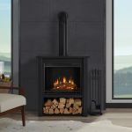 Real Flame Hollis Electric Fireplace Black - 5005E-BLK