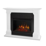 Real Flame Callaway Grand Electric Fireplace in White - 8011E-W