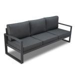 Real Flame Baltic Sofa in Gray - 9621-GRY