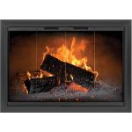Thermo-Rite Laser Custom Glass Fireplace Door - Anodized Aluminum - LASER