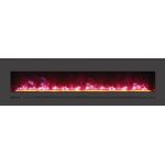 Amantii / Sierra Flame 72" Electric Fireplace - Wall Mount / Built-In - WM-FML-72-7823-STL