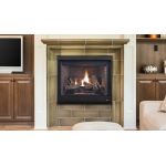 45" Direct-Vent Fireplace, Top Vent, Front View, Louverless - DRT4245
