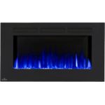 Napoleon Allure 42 Electric Fireplace, Glass Front, Black - NEFL42FH