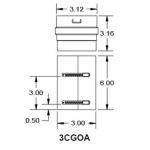 Metal-Fab Corr/Guard 3" D Outside Collar Adapter - 3CGOA
