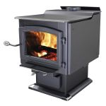 Ashley Hearth Products AW3200E-P EPA Certified Large Pedestal Wood Stove with Blower - AW3200E-P